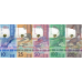 (459) **PNew (PN21a-PN25a) Aruba 10-200 Florin (5 Notes) Year 2019
